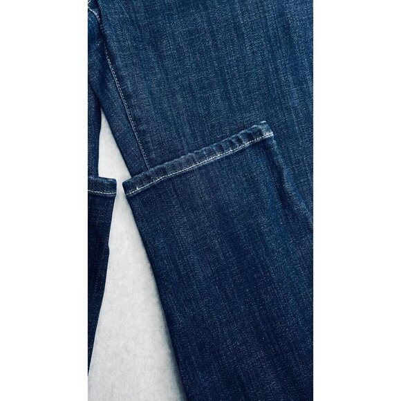 Logo Lori Goldstein Skinny Jeans Size 8 Dark Wash Major Embroidered on Pocket - Picture 10 of 16